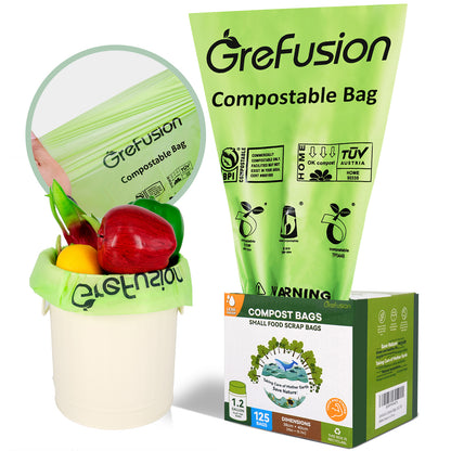 1.2 Gallon biodegradable dustbin bags