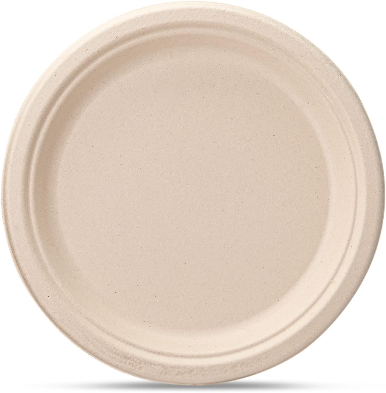 Wholesale 7/9 inch 1000 Packs Biodegradable Bagasse Sugarcane Plates