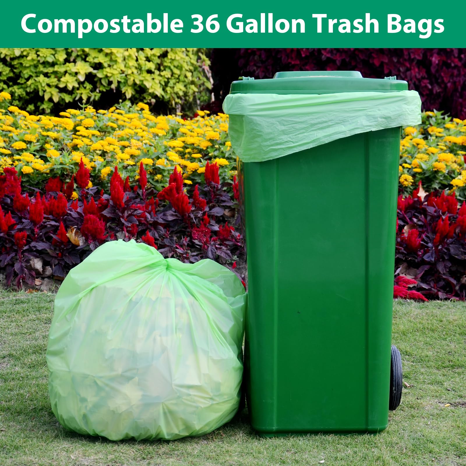 36 Gallon Compostable Trash Bags